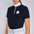 Polo de compétition Jersey zip marine - CAVALLERIA TOSCANA