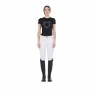 Tee-shirt slim fit strass rosegold - EQUESTRO