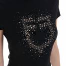 Tee-shirt slim fit strass rosegold - EQUESTRO