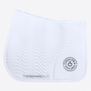 Tapis de selle Double Orbit Wave Quilted Blanc - CAVALLERIA TOSCANA