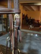 Filet poney cuir anglais demi-rond havane