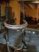 Filet poney cuir anglais demi-rond havane