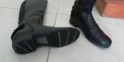 Bottes Felix Bühler cuir noires Milano 39