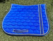 Tapis de selle mixte bleu Equitheme