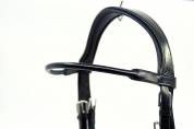 Filet cheval en cuir rond Noir neuf