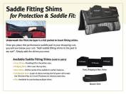 ThinLine Tapis de selle Western, doublure en feutre noir