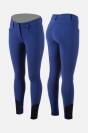 Pantalon d'&eacute;quitation Narami bleu grip genoux - Animo - femme
