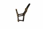 Licol cuir noir foal - HFI - surpiq&ucirc;res cr&egrave;me