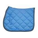 Tapis de selle chabraque bleu ciel - HFI - coton avec doublure nid d'abeilles
