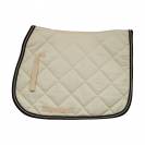 Tapis de selle chabraque beige - HFI - coton avec doublure nid d'abeilles