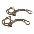 Branches de hackamore courtes en aluminium Jin Stirrup