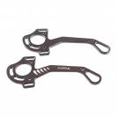 Branches de hackamore longues en aluminium Jin Stirrup