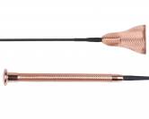 Cravache jumping whip spiral - QHP - 65 cm avec poignée spirale