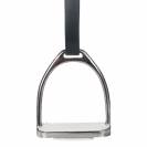 Etrier inox 12cm adulte - HKM - inox avec plancher blanc