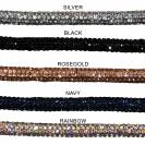 Frontal sparkle Flag's&cup - flags and cup - cuir avec strass