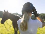 Casque miss shadowmatt 2.0 personnalise crystal leaf Samshield