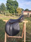 Selle Décathlon  en cuir noir