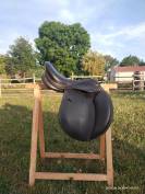 Selle Décathlon  en cuir noir