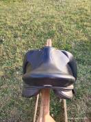 Selle Décathlon  en cuir noir