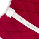 Tapis de selle technique logo wine/blanc- EQUESTRO