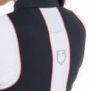 Veste technique avec inserts perforés marine/fuchsia - EQUESTRO