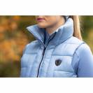 Veste sans-manches surpiqu&eacute;e bleu ciel pour dame - Covalliero Hiver 2024