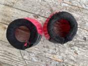 Cloches roses moumoute noire taille cheval HORSEGEAR