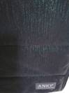 Tapis dressage Anky noir avec reflets verts brillants