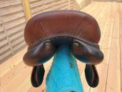 Selle Devoucoux mixte havane 17'5