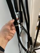 Gogue noir cheval + rênes 