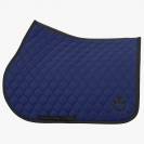 Tapis de selle circular bleu nuit - Cavalleria toscana - respirant