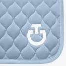 Tapis de selle circular bleu ciel - Cavalleria toscana - jersey respirant