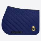 Tapis de selle diamond et lines bleu marine - Cavalleria toscana - respirant