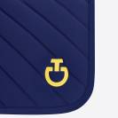 Tapis de selle diamond et lines bleu marine - Cavalleria toscana - respirant