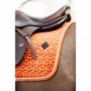 Tapis de selle mixte velvet orange - Kentucky - rembourrage épais