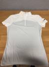 RG - Polo De Compétition Jersey/Mesh Zip Femme Blanc