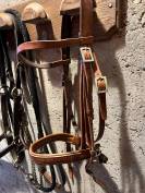 Filet taille cheval en cuir