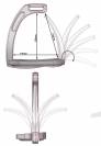 Etriers Air Safety syst&egrave;me junior - Jin Stirrup - Aluminium l&eacute;ger