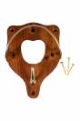 Porte Bridon En Bois Et Laiton HKM