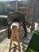 Selle équipée cuir fouganza 17"1/2 
