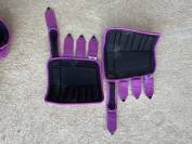 Ensemble de guêtres de dressage Anky violet fushia 