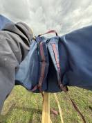 Selle équipée Fouganza noire 17,5 pouces 