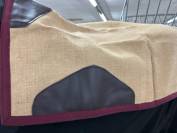 Couvre reins jute galonn&eacute; - PETITPAS - Renforts cuir