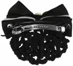 Résille Barrette Perle Noir Blanc Equithème