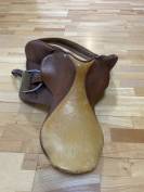 Selle mixte forestier cuir marron 