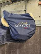 Selle Macel Rafale 17" complète (housse,sangle,étrivièr