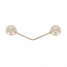 Perles blanches pour pions - qhp - bijoux de crini&egrave;re