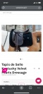 Tapis de selle Kentucky noir pear dressage