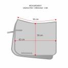 Tapis de selle emerald dressage - equestrian stockholm - tissu déperlant