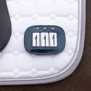 Porte num&eacute;ros par 2 vernis - QHP - cuir orn&eacute; de strass